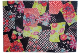 Water-resistant placemat Kimono colorful